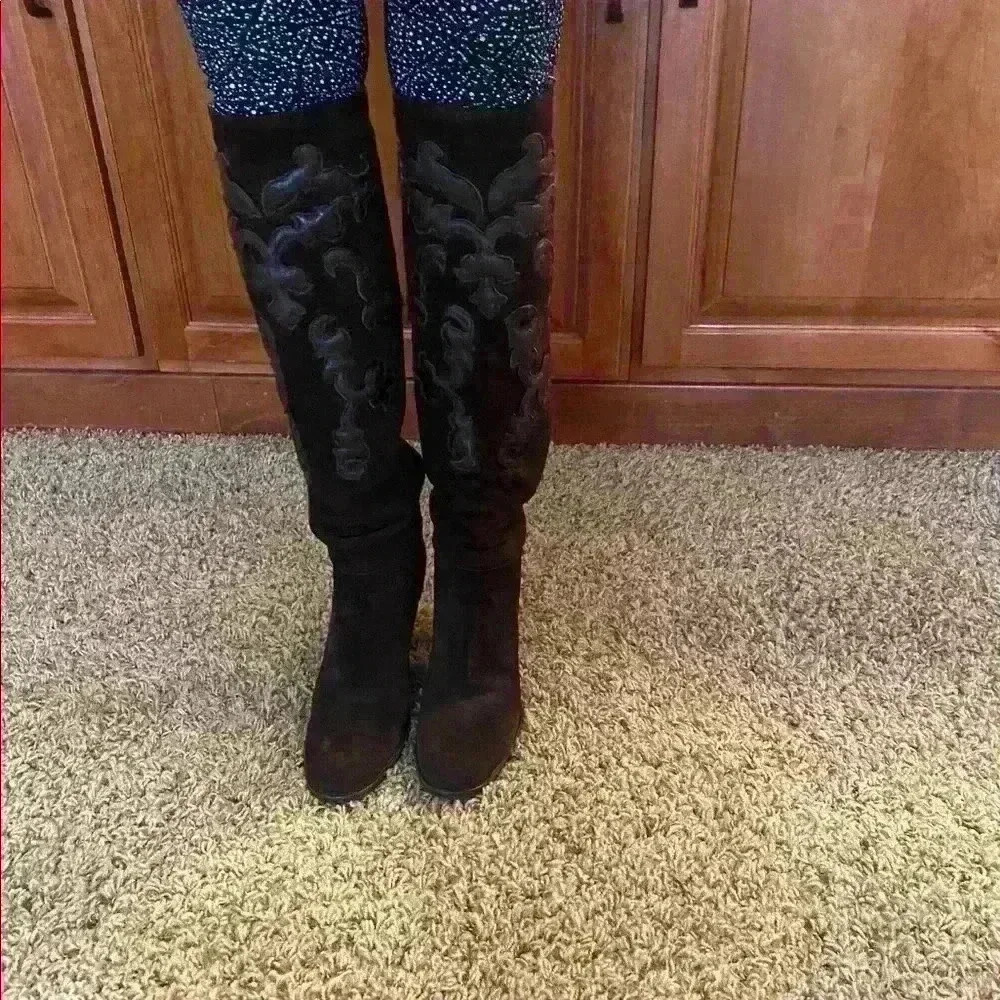 Prada Brown Suede Boots - Picture 4 of 7